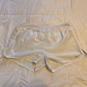Nike dry fit white shorts